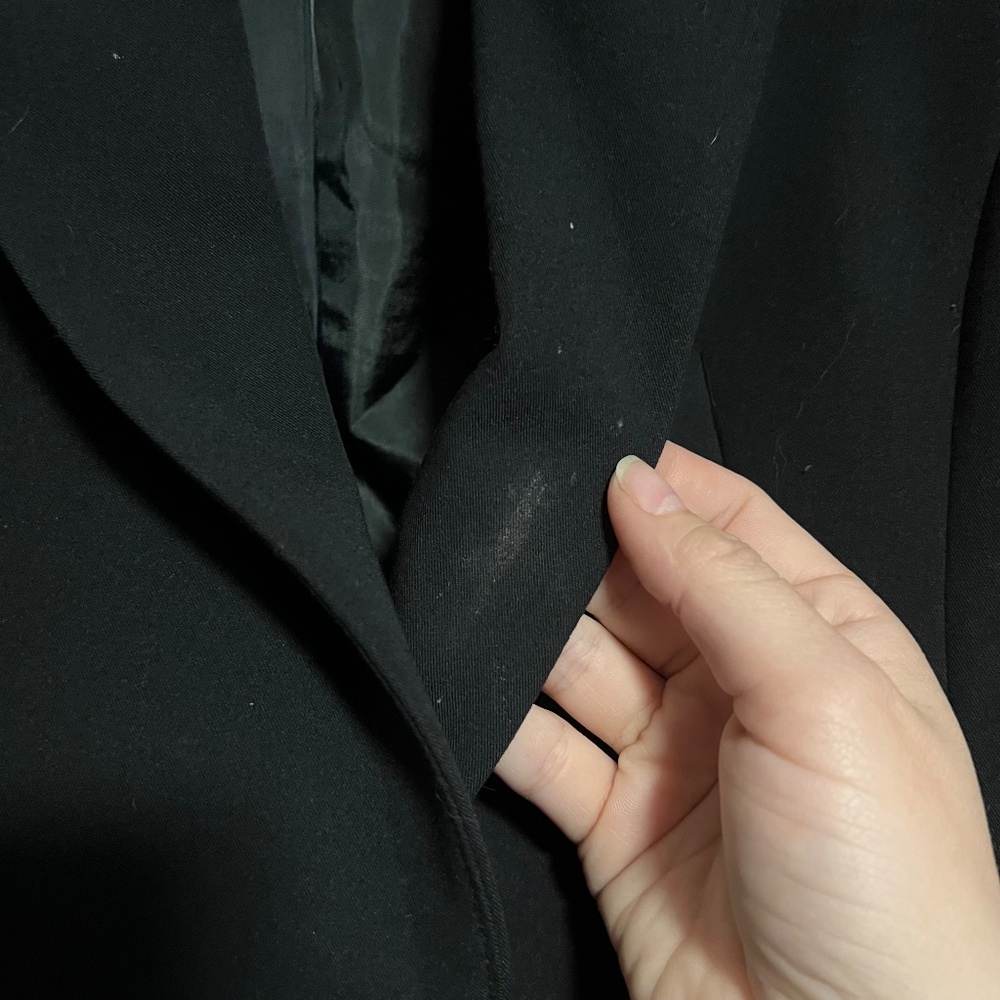 Black Petite One Button Blazer - image 3